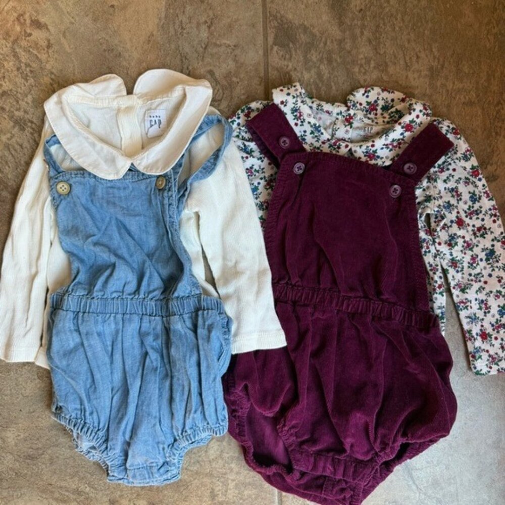 Baby Gap Old Navy Bodysuit Romper Sets Floral